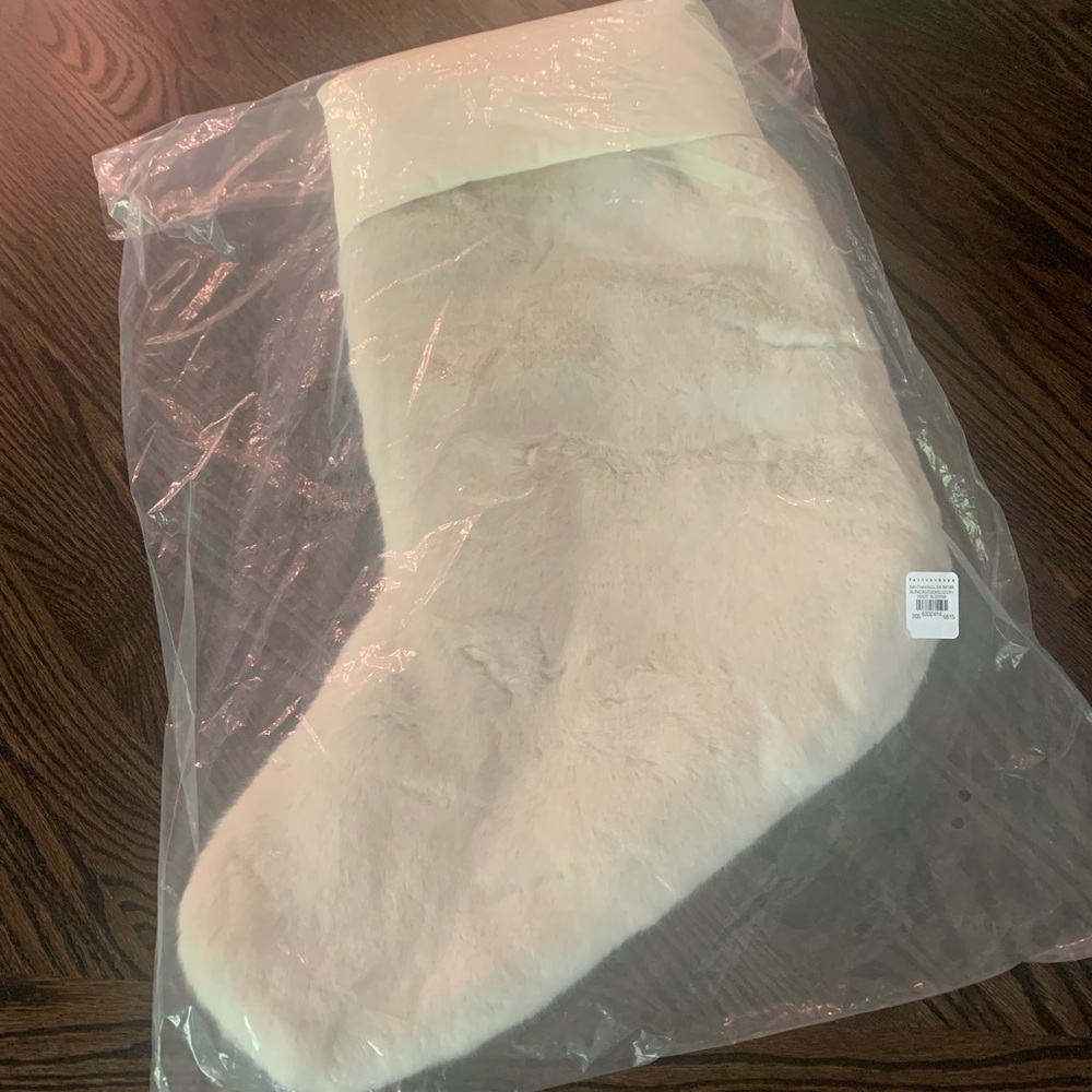 Pottery Barn Shearling Christmas Stocking